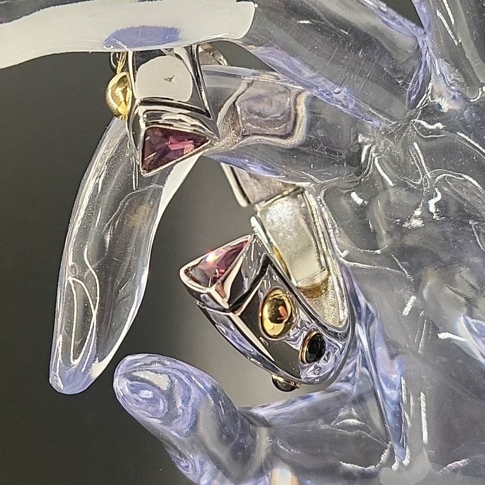Amethyst hinged bracelet w/ complimentary ring - Picture 3 of 13